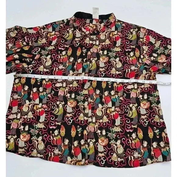 Josie Natori Women's Size S Asian Print Pajama Set - Picture 4 of 11